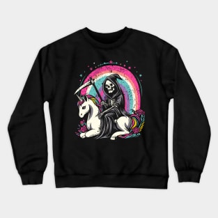 Grim Reaper Unicorn Crewneck Sweatshirt